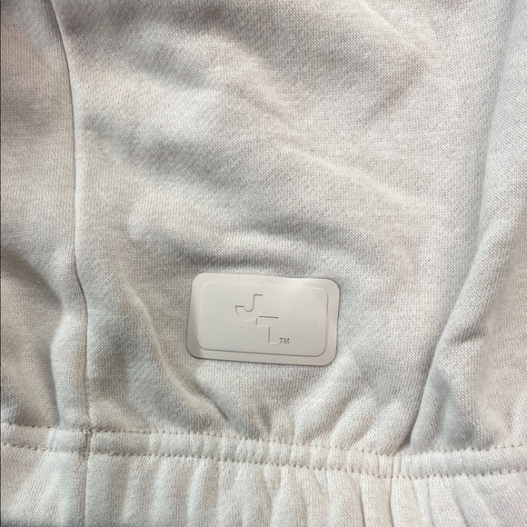π JoyLab Boxy Fit Cream Pink Cinch Waist Crewneck Sweatshirt Size XXL | NWT - Picture 5 of 6